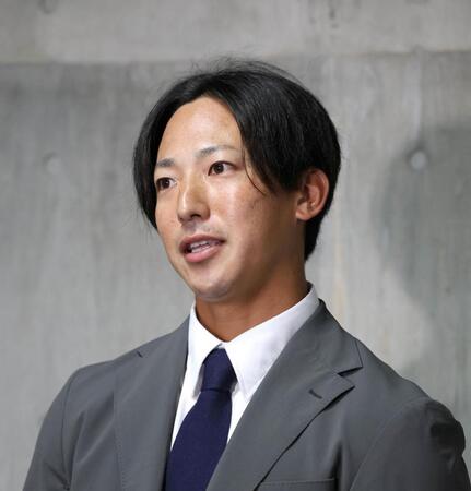 戦力外通告された中村貴浩（撮影・北村雅宏）