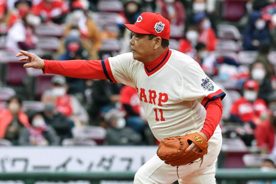 「Ｃａｒｐ　Ｌｅｇｅｎｄ　Ｇａｍｅ」に参加した池谷公二郎さん＝２０２２年３月
