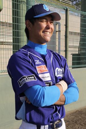 　日々の厳しい練習の中にも明るい笑顔がある徳島・松嶋亮太主将（提供・高田博史）