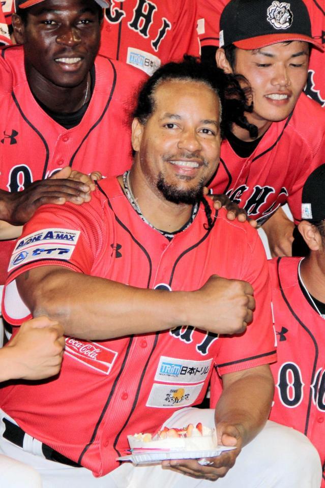 　メジャーのスーパースター、マニーがアイランドリーガーに（撮影・高田博史）