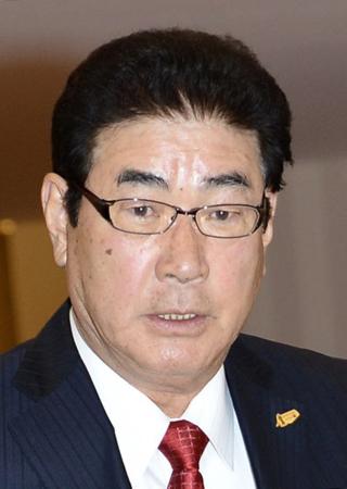 　女子野球の優勝報告会に出席したＷＢＣ日本代表の山本浩二監督