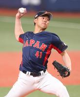 　力投する種市（撮影・吉澤敬太）