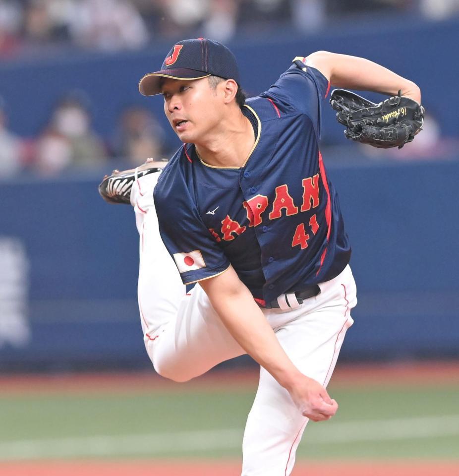 　力投する種市（撮影・高部洋祐）