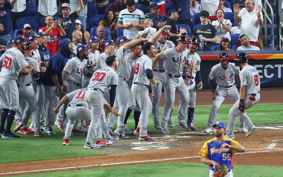 アメリカ代表 T・ターナーの劇的な逆転満塁弾で準決勝進出、20日にキューバと激突/WBC/デイリースポーツ online