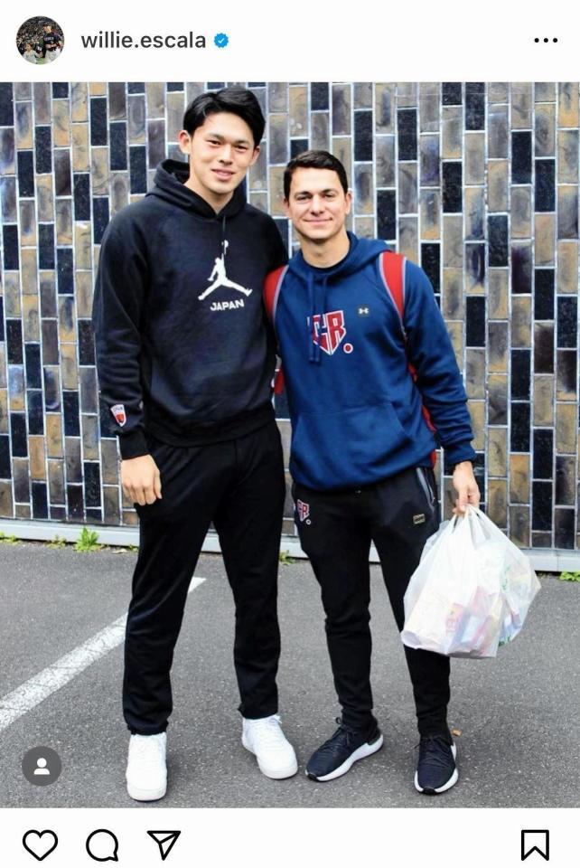 チェコ代表・エスカラのインスタグラム＠ｗｉｌｌｉｅ．ｅｓｃａｌａより