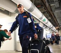 　ローンデポ・パークに入るヌートバー（撮影・吉澤敬太）