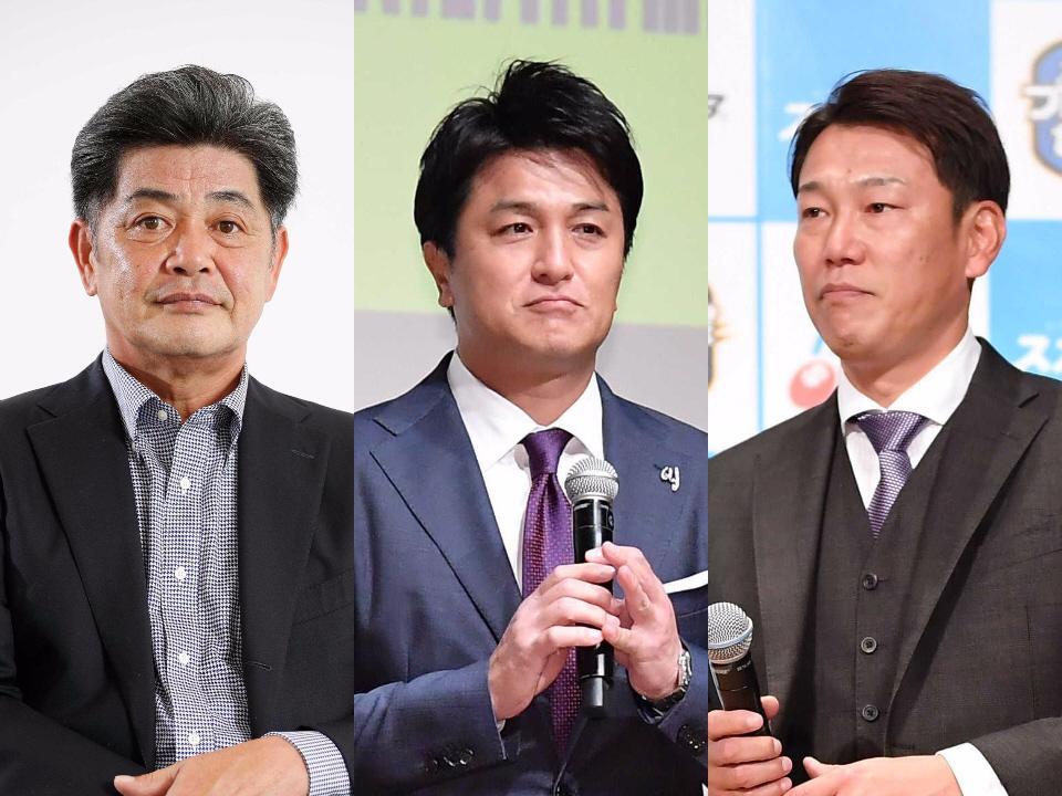 　（左から）工藤公康氏、高橋由伸氏、井端弘和氏