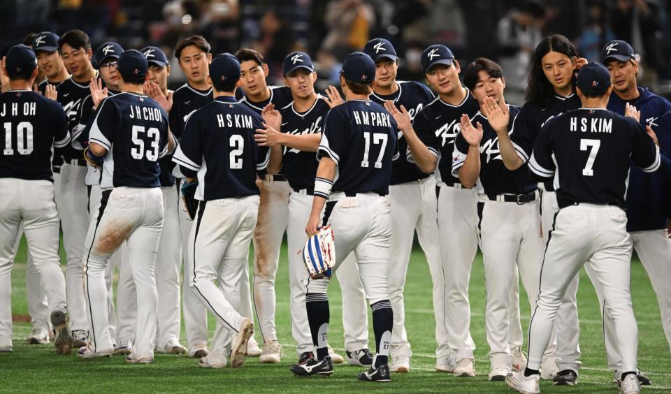 　最終戦は大勝も１次リーグ敗退の韓国ナイン