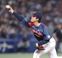 五回に登板し力投する北山（撮影・西岡正）