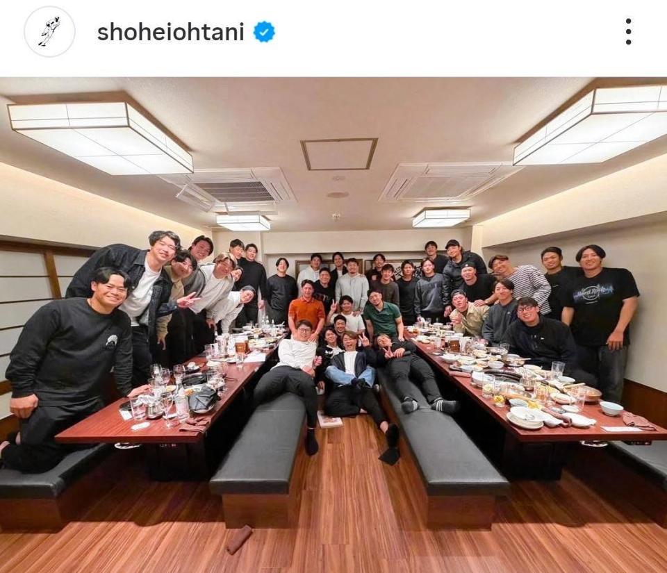 大谷翔平のインスタグラム＠ｓｈｏｈｅｉｏｈｔａｎｉより