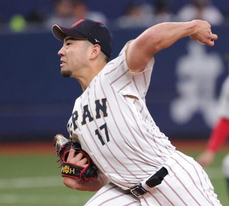 先発の菊池（撮影・坂部計介）