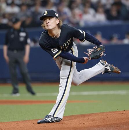 　日本代表との強化試合に先発したオリックス・寺西