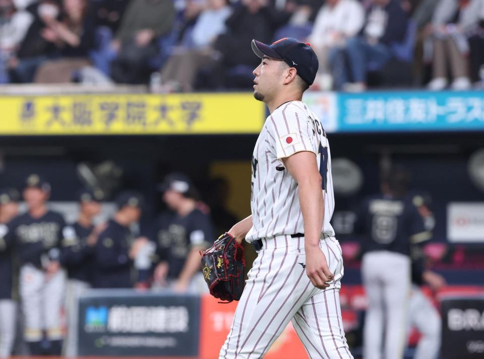 １回、森に適時打を浴びた菊池（撮影・中田匡峻）