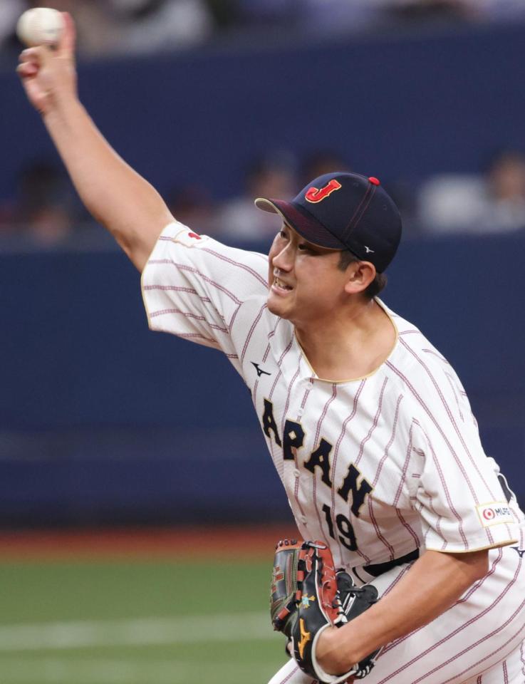 ６回に登板した菅野（撮影・坂部計介）