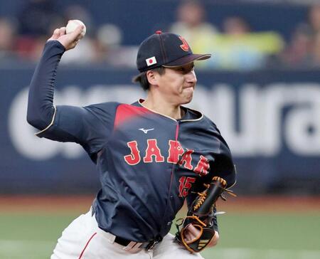 　力投する大勢（撮影・田中太一）