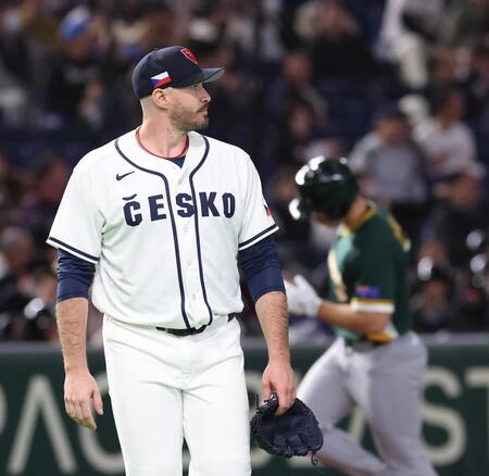 ソロを浴びたチェコのジョンソン（撮影・佐々木彰尚）