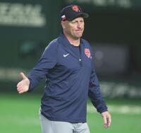 チェコ代表のハジム監督＝５日