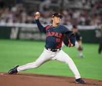 山本由伸が三回途中で降板 2死満塁のピンチを招いて井端監督が決断