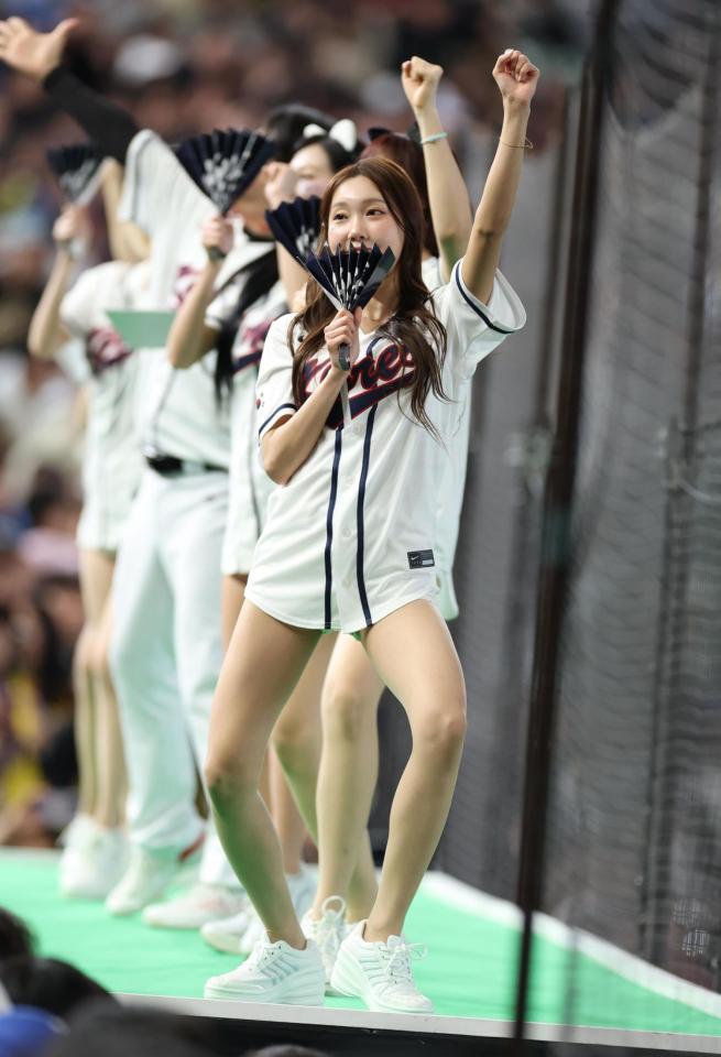 韓国チア（撮影・金田祐二）