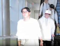 　マイアミ国際空港に到着した山本