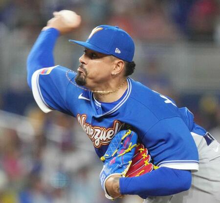 　ニカラグア戦に登板したベネズエラのマチャド（ＡＰ＝共同）