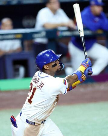 　ベネズエラ・アクーニャＪｒ．（撮影・伊藤笙子）