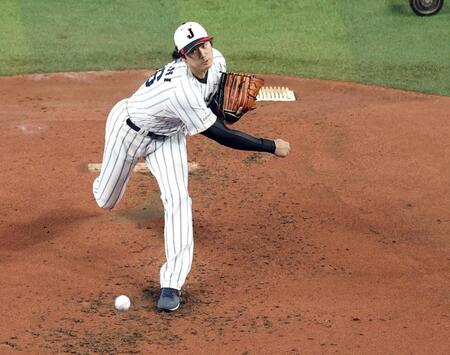 ライブＢＰに登板した大谷（撮影・伊藤笙子）