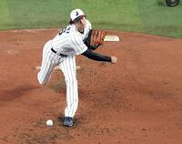 ライブＢＰに登板した大谷（撮影・伊藤笙子）