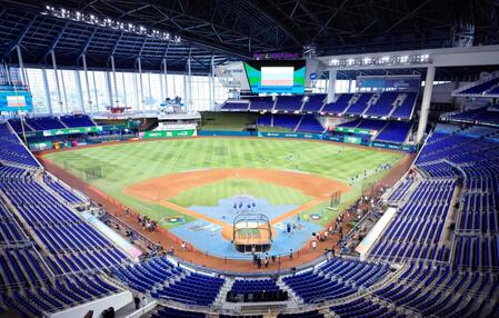 ＷＢＣの日本－ベネズエラ戦が行われるローンデポ・パーク（共同）