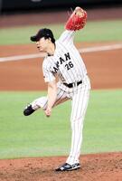 ７回から登板した種市（撮影・伊藤笙子）