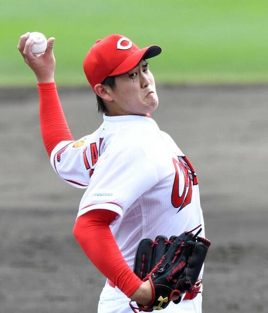 　先発ローテの一角として期待のかかる広島・高橋昂