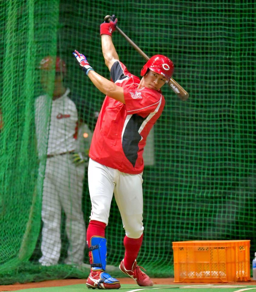 　緊急招集されたがスタメンに起用されなかった広島・安倍