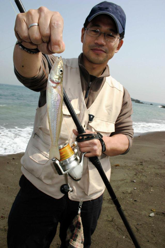 　シーズン初期ながら２０センチ級のシロギスも手にできる