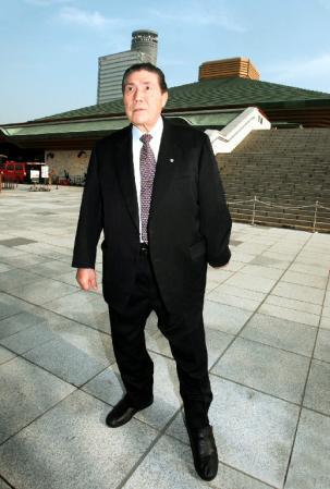 相撲博物館館長時代の納谷幸喜さん（08年１月11日）