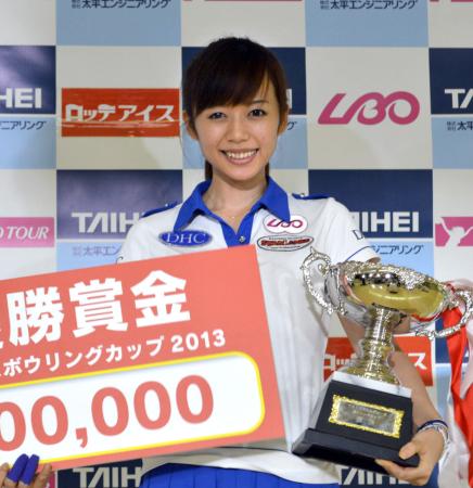 　プロ通算５勝目に満面笑みの秋吉夕紀