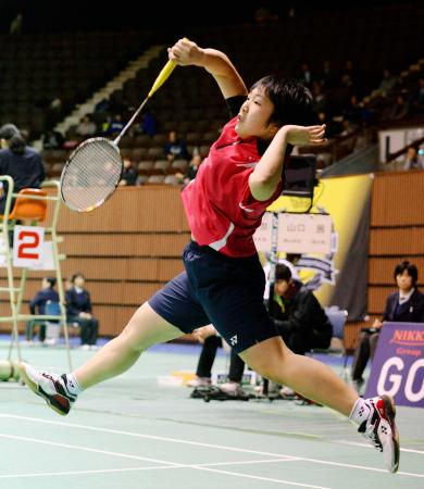 　女子シングルス２回戦を突破した山口茜