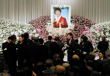 　バレーボール界の関係者らを集めて開かれた中村昌枝さんをしのぶ会