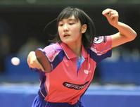 　ジュニア女子シングルスで優勝した加藤美優