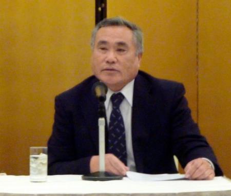 　デイリースポーツ船宿会会長に就任した飯島正宏氏