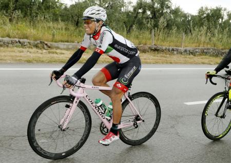 　自転車ロードレースのジロ・ディタリア第４ステージで１１２位だった新城幸也（共同）