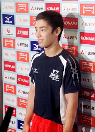 　体操の全日本種目別の床で２連覇を飾った白井健三