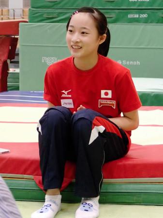 　初の世界選手権に向けて意気込みを語る平岩優奈