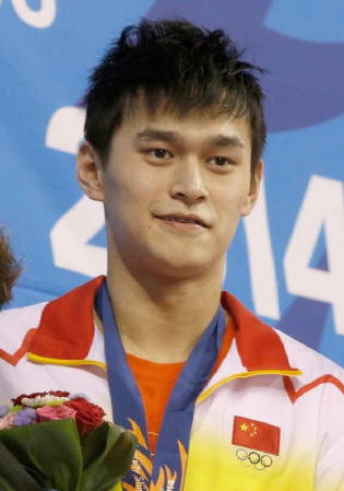 　中国の競泳代表の孫楊