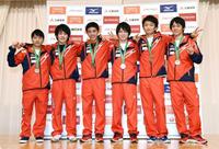 内村「もっと上へ」世界体操Ｖ５祝勝会