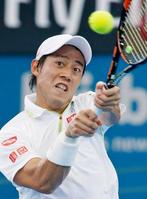 錦織シングルス４強！５８分の圧倒勝利