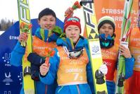 ジャンプ男子団体で銀