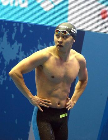 　準決勝２位通過した北島康介