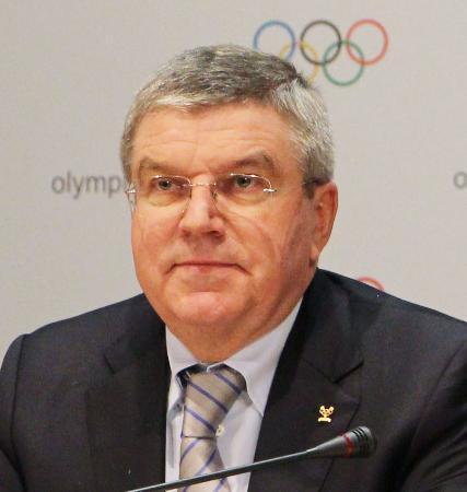 　国際オリンピック委員会（ＩＯＣ）のバッハ会長（共同）