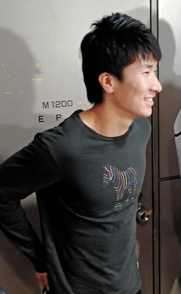 世界リレー大会から帰国した桐生祥秀 