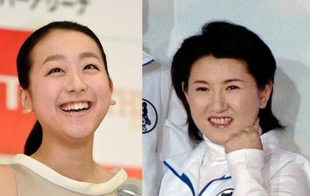 伊藤みどり氏（右）のアドバイスで現役続行を決断したという浅田真央